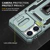 For iPhone 17 Pro Case Kickstand Slide Lens Lid PC+TPU Drop