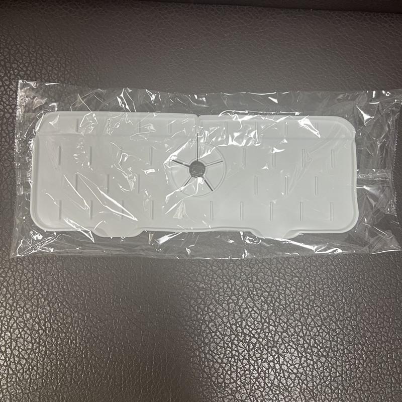 Коврик для смесителя, кухонная раковина, силиконовый коврик для брызг, дренажная пробка, защита для столешницы в ванной, быстросохнущий поднос