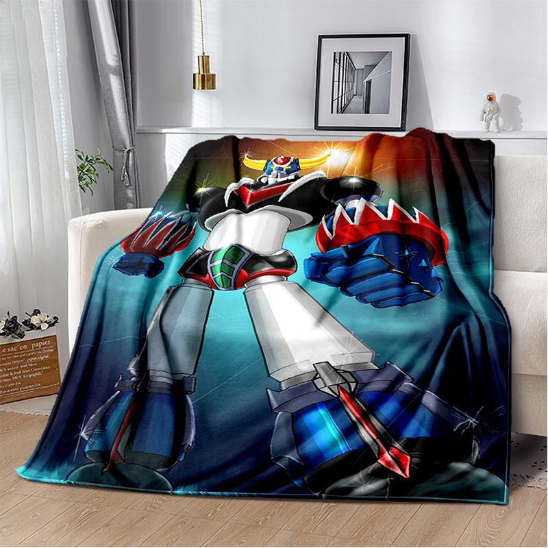 НЛО робот Grendizer аниме мультфильм мягкое плюшевое одеяло, фланелевое одеяло для гостиной, спальни, кровати, дивана, пикника, детей