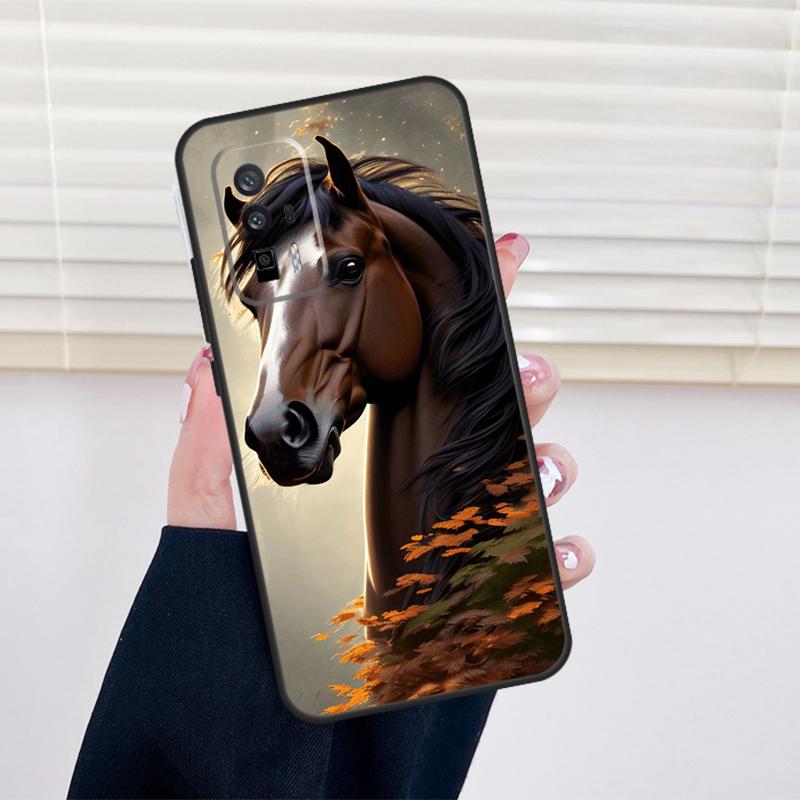Живопись Величественная Лошадь Чехол Для Xiaomi 13 14 15 Ultra 11T 12T 13T 14T Pro POCO X7 Pro X3 X5 X6 M6 F5 F6 Pro Чехол