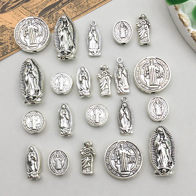 Винтажный серебряный сплав браслет подвеска для самостоятельного изготовления ювелирных изделий