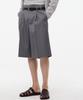 LEARVE Wool Blend Bermuda Pants Grey
