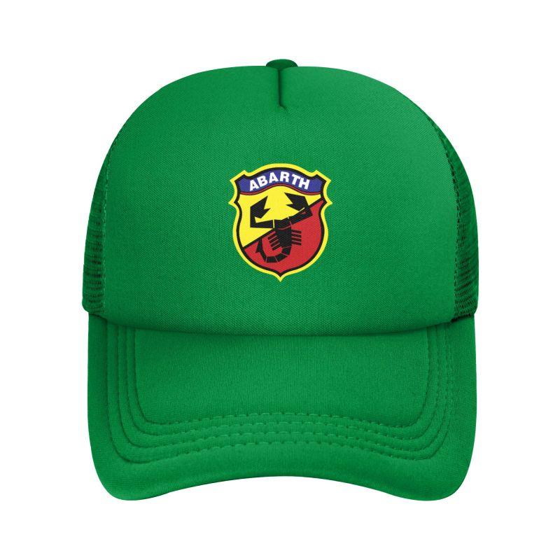 Сетчатая бейсболка Abarth Однотонная кепка тракер Унисекс Регулируемая кепка Snapback Летние дышащие кепки с козырьком от солнца