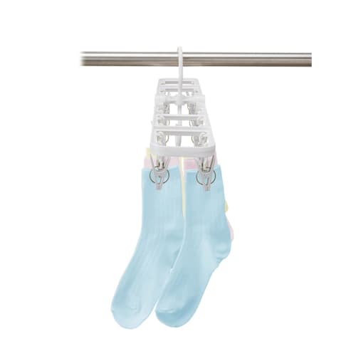 Ohe Clothes Drying Hanger, White, Approx. 63.5cm Long x 10cm Wide x 20cm High, HOS Straight Slim Hanger, 20 Pieces