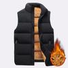 Зимняя мужская куртка без рукавов жилет мужской флисовый теплый жилет пальто мужские воротник стойка термоутепленные жилеты брендовая одежда