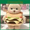 Teddy Burger Clothes Bear Plush Toy Outdoor Backpacks Children Cartoon Doll Cute