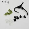 50PCS Hook Stops Beads Carp Fishing Accessories Stoper Clear Green Black Carp Fishing Hair Chod Ronnie Rig Pop UP Boilies Stop