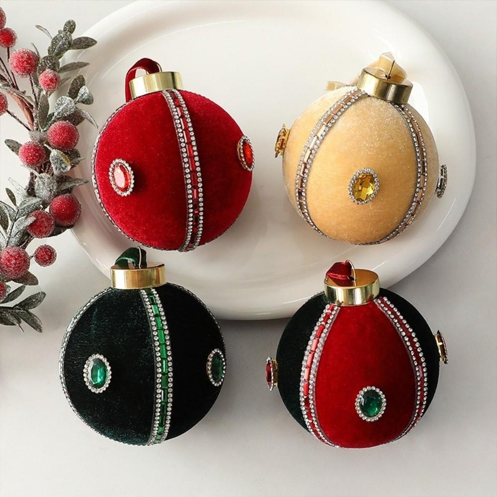 8cm Christmas Tree Ornaments Plastic Christmas Decorative Ball Xmas Holiday Decoration