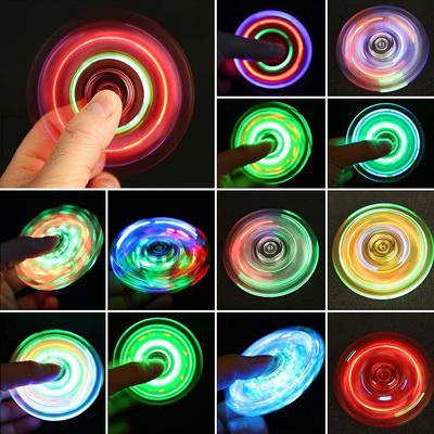 Кристально светящийся светодиодный фонарик Fidget Spinner Hand Top Spinners светится в темноте EDC игрушки для снятия стресса для детей и взрослых антистрессовые игрушки Fidget