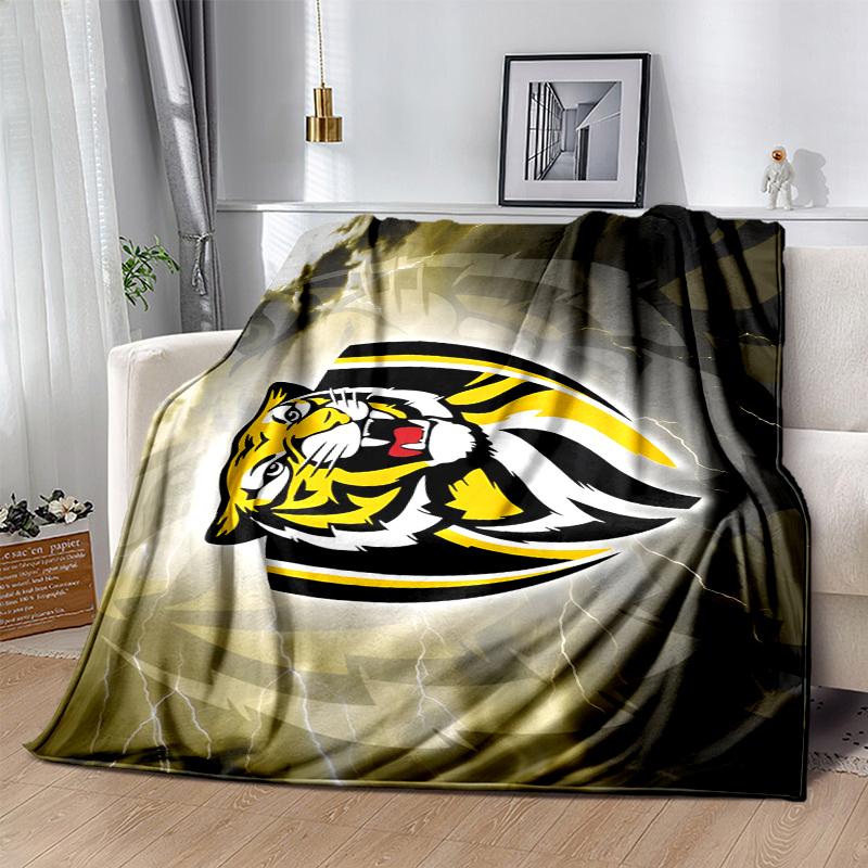 Richmond Tigers Flannel Blanket Soft All-Season Throw, Design for Camping, Car Travel, Hiking Sofa, Bed, Office Perfect Gift for Parties