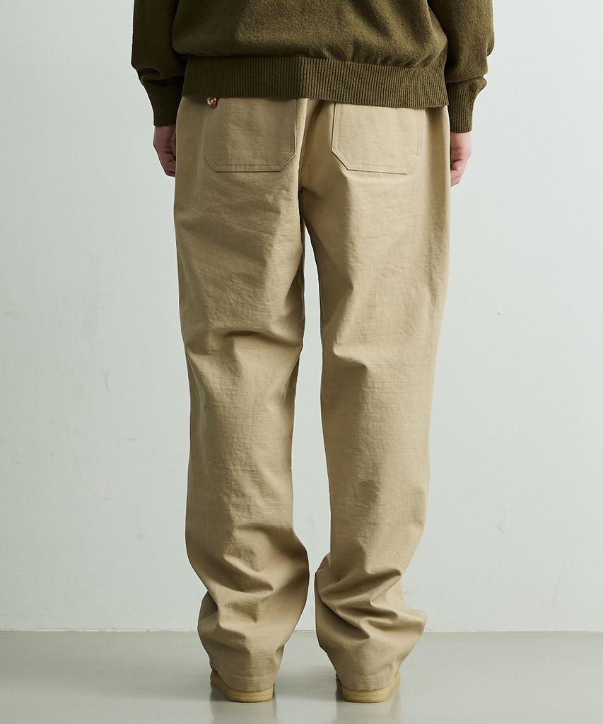 ONNHANS [Elastic Waist] Belted Fatigue Pants_Light Beige