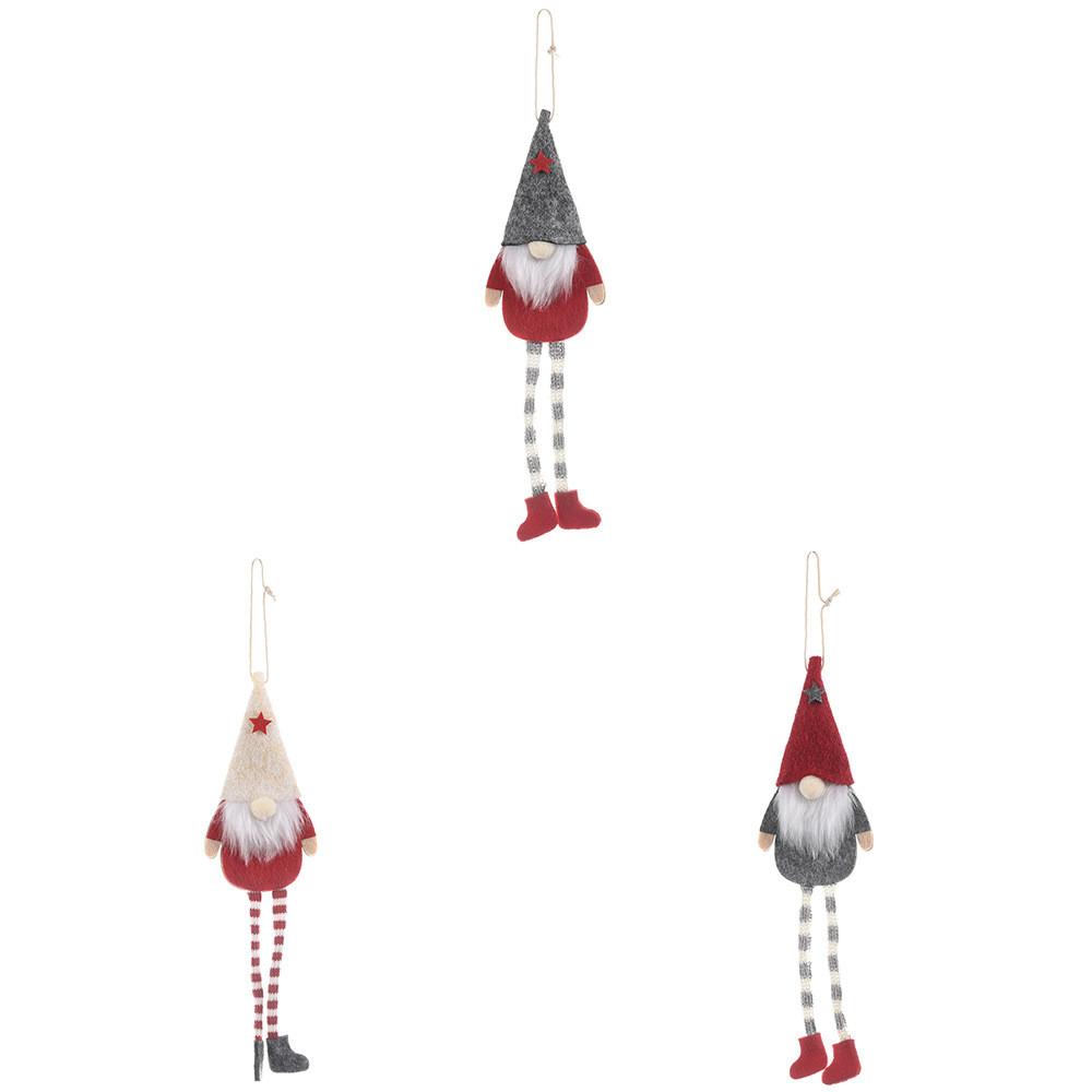 Plush Enchanting Forest Gnome Hanging Decoration For Delightful Celebrations Christmas