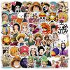 10/50 шт. Наклейки Аниме One Piece Мультяшные Луффи Зоро Чоппер Декали Водонепроницаемые DIY Блокнот Мотоцикл Скейтборд Телефон Шлем