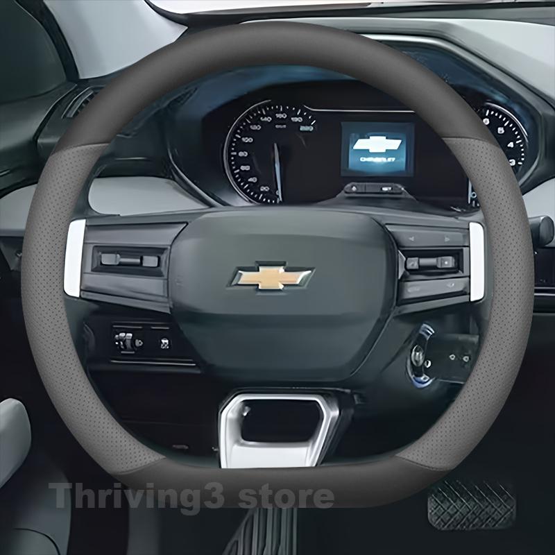 Leather Car Steering Wheel Cover For Chevrolet AVEO LT 2023 2024 Covers For Covers Auto interior Chevrolet AVEO 2023 Accessories LC2