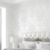 European 3D Relief Embossed Damask Wallpaper Bedroom Living Room Background Floral Pattern 3D Textured Wall Paper Home Decor