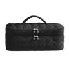 Double-Layer Hair Dryer Storage Bag Portable Large Capacity Dustproof Curler Makeup Bag With Handle Carrying Case For Travel