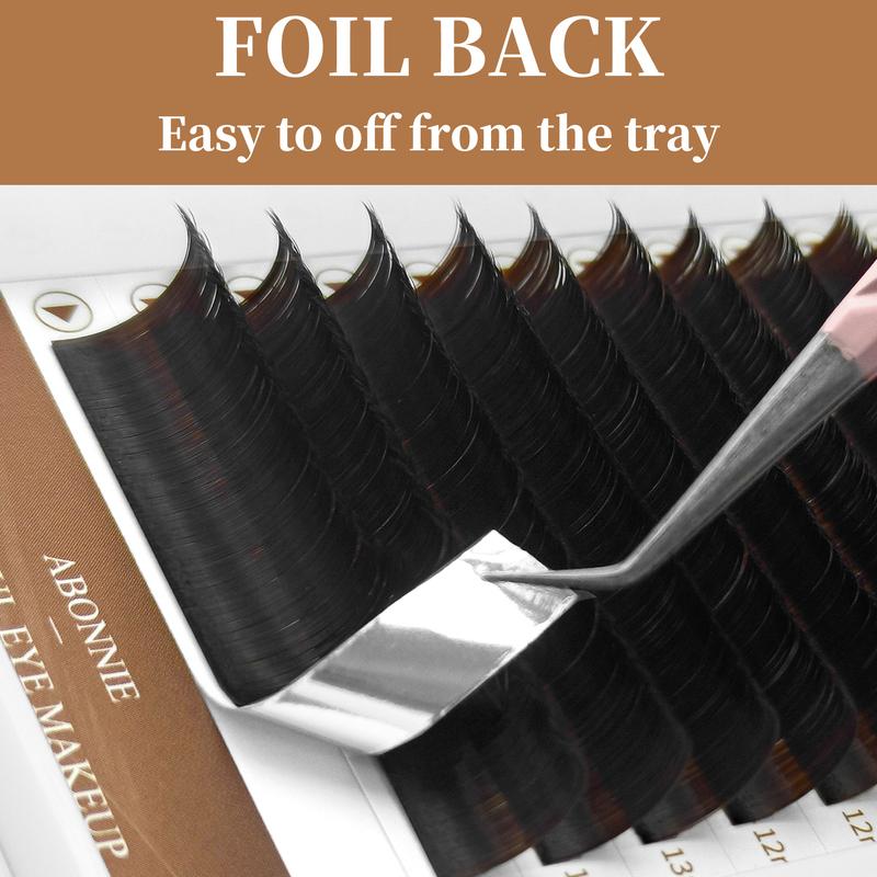 Abonnie Cocoa Brown Easy Fanning Lashes Extensions Brown Auto Fans Eyelashes Easy Fans Volume Lashes Extensions