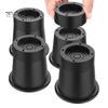 4Pcs Adjustable Round Bed Risers Circle Furniture Risers 3300 Lbs Capacity Non-Slip Design Chair Table Desk Legs Lifting Risers