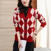 Женский кардиган-свитер Весенне-осенняя новинка Свободный короткий Облегающий Темпераментный Повседневный Вязаный жакет