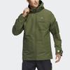Adidas Тканая куртка с капюшоном Мужская верхняя одежда зеленая GP0990