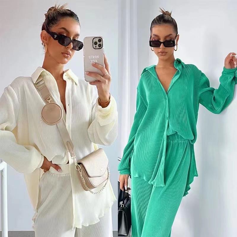 New Autumn and Winter Loose Leisure Suit Design Fashion 2 Two Pieces Sets Women Suits