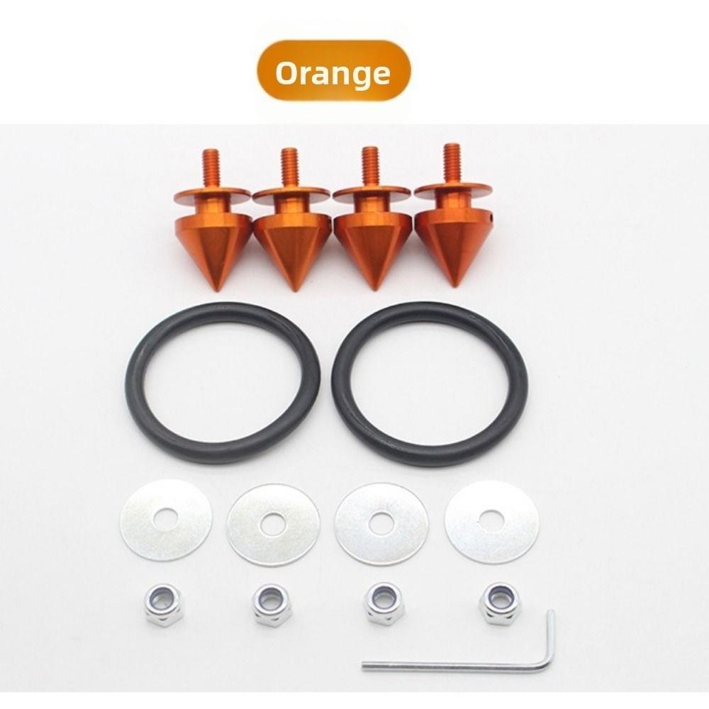 1Set Sharp Pointed Aluminum Spike Hatch Lids Release Attachment Fastener for Car Bumper Trunk