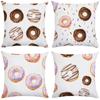 Симпатичная наволочка с пончиками, красочные макароны, домашний декор для спальни, современный интерьер, кровать, диван