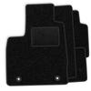 [Blm]Vw030 Black - Set Of Velour Floor Mats To Fit Volkswagen Tiguan I 2007-2016 - Black Trim
