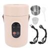 Portable Electric Stew Pot 500W Multi Functional Small Electric Stew Cup with Stainless Steel Steami