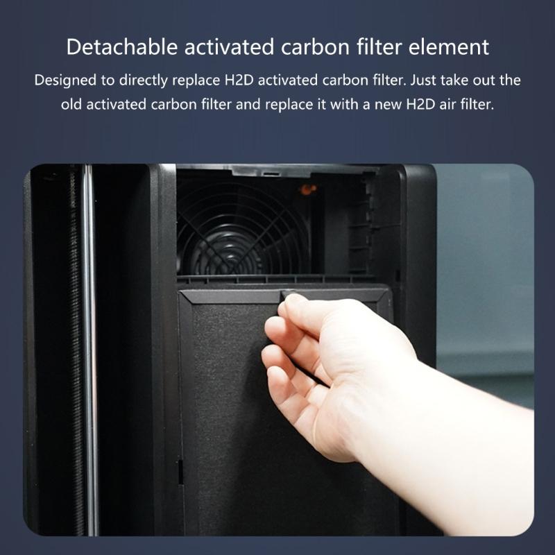 Фильтр очистки воздуха для 3D-принтера H2D с улучшенной адсорбцией активированным углем и легкой установкой