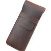 Handmade Genuine Leather Pencil Bag Cowhide Fountain Pen Case Holder High Quality Pen Pouch Retro Style Pen Storage Bag