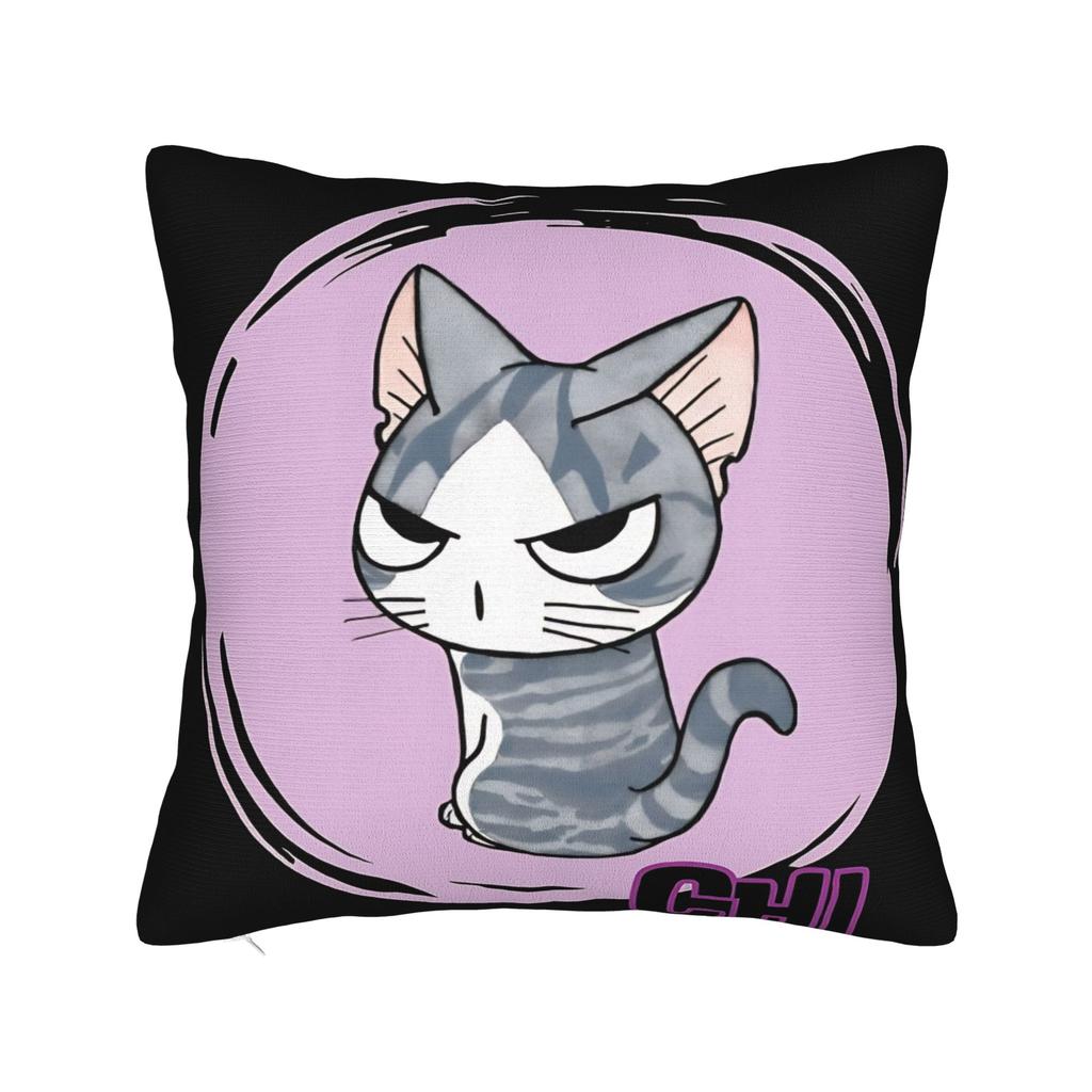 Pillow Cover CChis SSweet HHome Cat Novelty Pillow Case For Sofa Home Decor Pillowcases