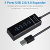 Computer Laptop 5Gbps External Ultra Slim USB 3.0 Hub Expander Adapter 4 Ports Splitter