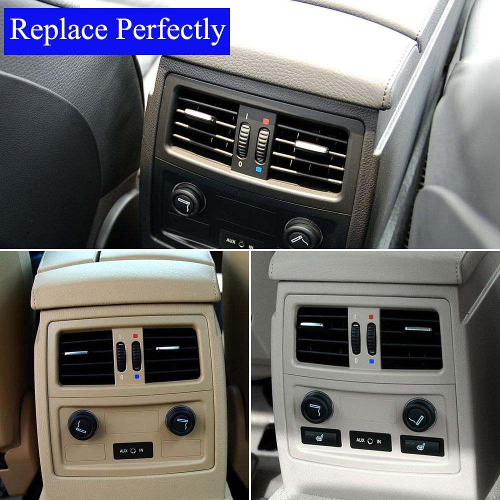 Задняя решетка кондиционера автомобиля, розетка, вентиляционная панель переменного тока для BMW 5 серии E60 E61 545i 550i 2003 2004 2005 2006 2007 2008