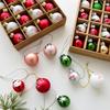 Стеклянный Шар-Подвеска Расписная Елка Декорация