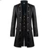 Men Victoria Edwardian Steampunk Trench Coat Frock Outwear Vintage Prince Overcoat Medieval Renaissance Jacket Cosplay Costume