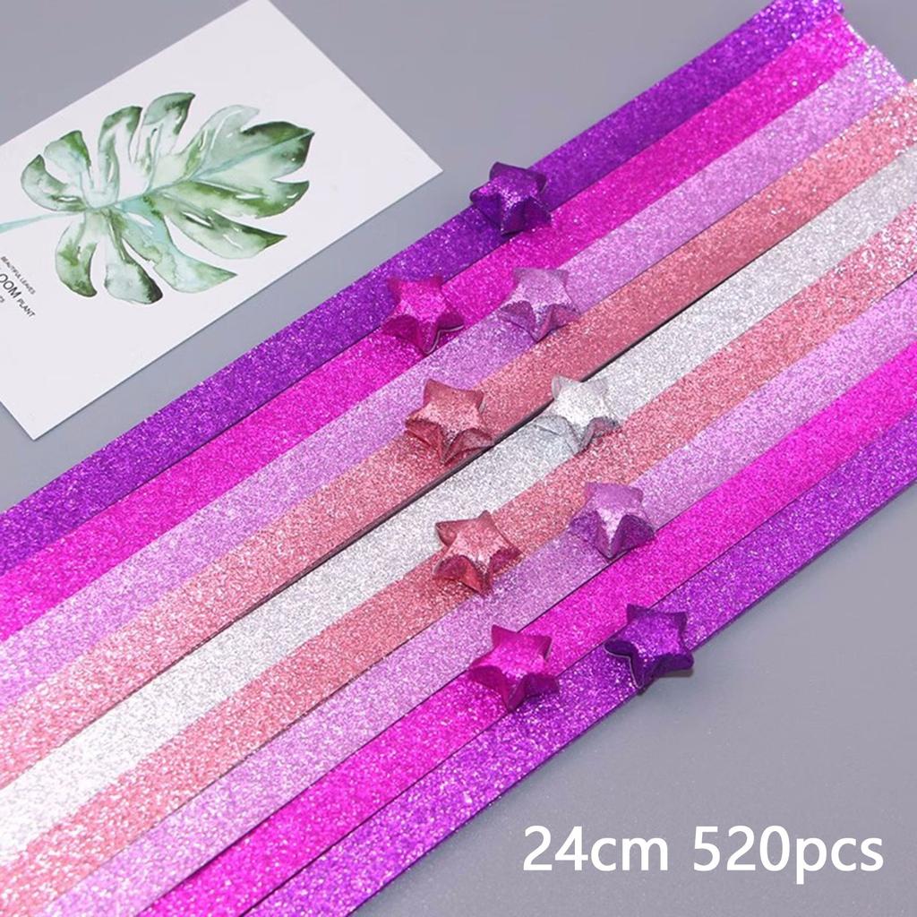 Handmade Paper Origami Folding Paper Strips Lucky Stars Diy Handmade Arts Multicolor Strip For Women Craft Decor Accessories