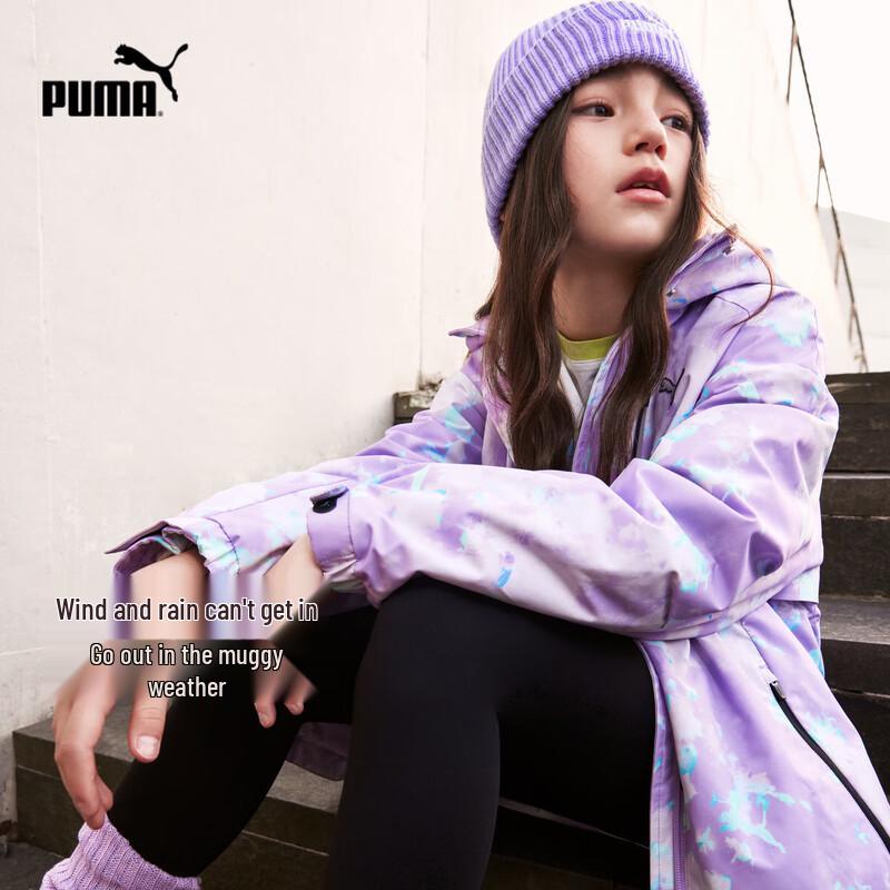 Puma Девочки, повседневный осенне-зимний комплект из двух предметов: куртка