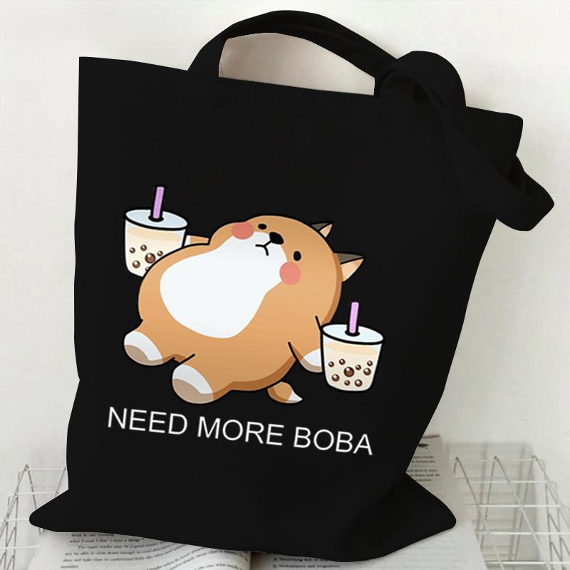 Сумка-тоут Loves Corgis Print Canvas Tote женская сумка для покупок подростковая складная большая вместительная сумка Corgis Lover через плечо