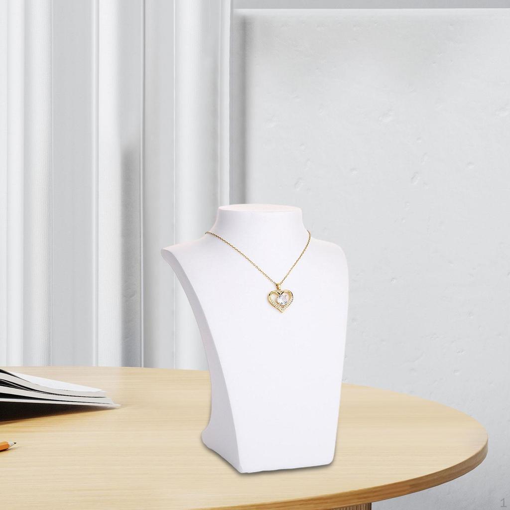Jewelry Necklace Display Bust Chain Rack Mannequin Model for Countertop