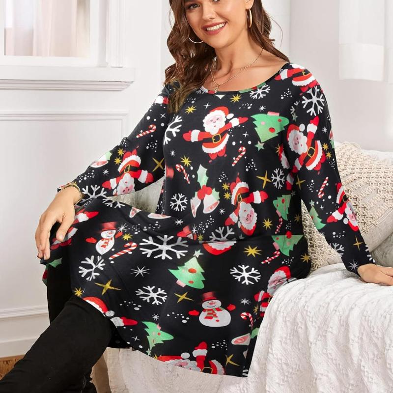 GMXIA Женская мода весенне-осенние повседневные платья с длинным рукавом и круглым вырезом