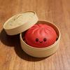 (Pink) 10cm Realistic Steamed Bun Stress Relief Sensory Squeeze Toy