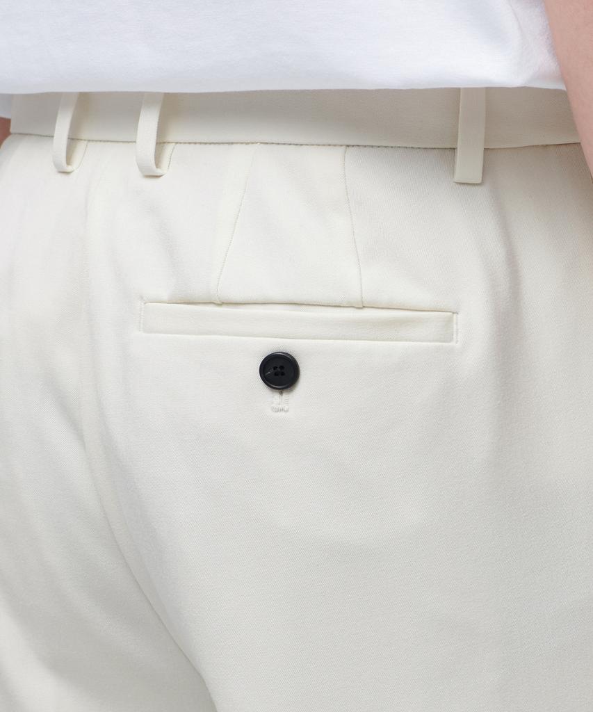 MUSINSA STANDARD Relaxed Tapered Hidden Banding Crop Slacks [Cream]