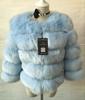 New fur jacket imitation fox hair short splicing long sleeve artificial fur thickened fur women