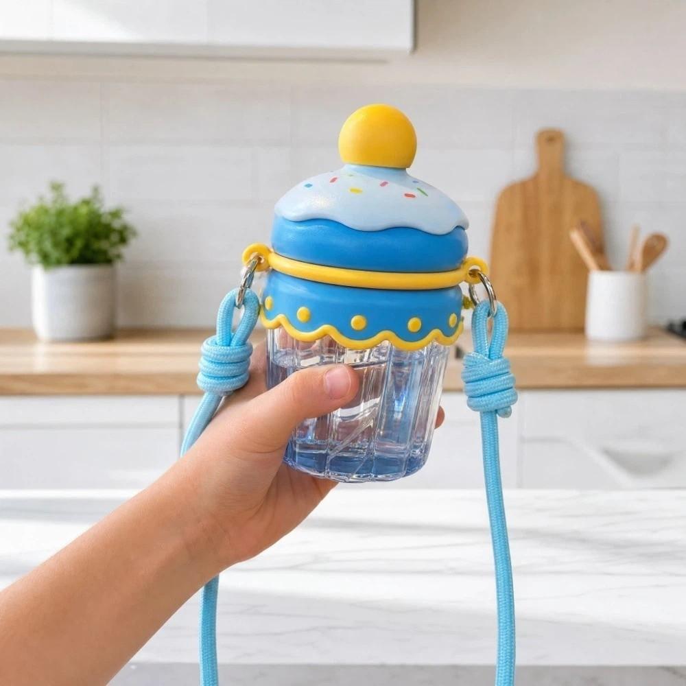 Transparent Clear Tumbler Crossbody Hanging Rope Iced Coffee Cup Drinkware Suction Cup  Home Use