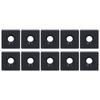 10Pcs Profile End Caps Aluminum Alloy Single Hole Cover Plate for Industrial CNC EquipmentBlack