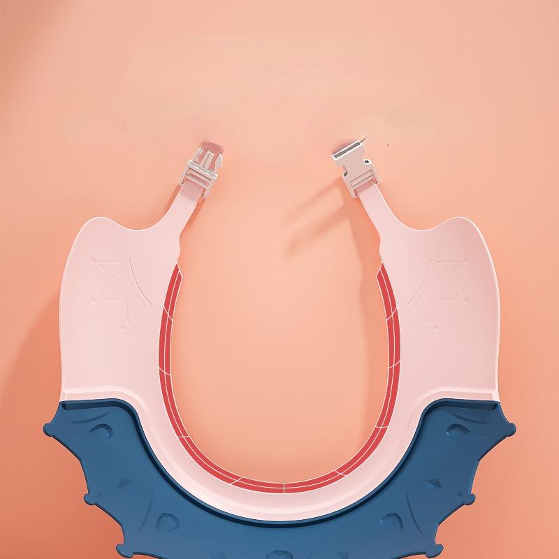 Детская шапочка для душа для купания, шампунь для ванны, регулируемая защита для глаз, крышка для воды, шапочка для душа для ухода за ребенком, мытье волос, для детей 0-6 лет