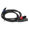 3.5mm Stereo Male 3.5mm Male To Dual 2 XLR Male Plug Male To Dual XLR Connector  Audio Equipment