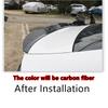 Глянцевый цвет карбонового волокна Регулируемый спойлер-губа на крышку багажника, заднее крыло на крышу