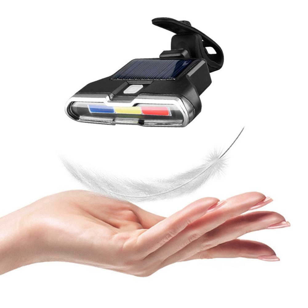 Solar Bicycle Rear Light Waterproof Bicycle Tail Lamp LED Bike Taillight MTB Bicycle Tail Lamp Waterproof Flashlight For Bicycle